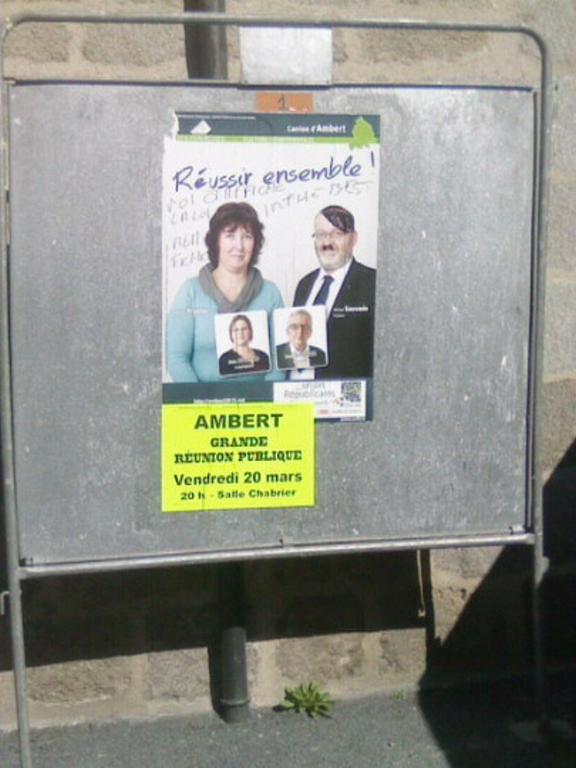 affiche mairie d'Ambert